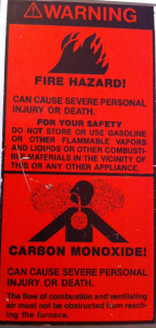 fire hazard warning