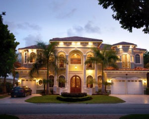 frontview of luxurious home bay area